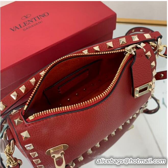 Famous Brand VALENTINO Origianl leather shoulder bag V4700 red