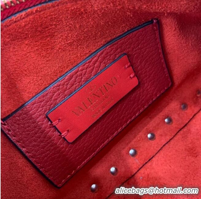 Famous Brand VALENTINO Origianl leather shoulder bag V4700 red