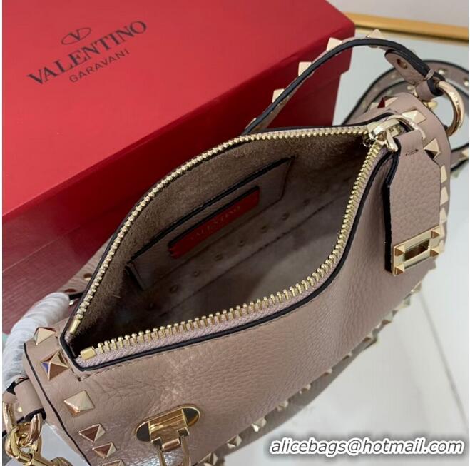 Crafted VALENTINO Origianl leather shoulder bag V4700 grey