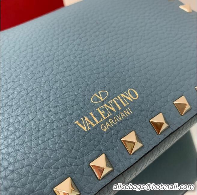 Buy Discount VALENTINO Origianl leather shoulder bag V4700 blue