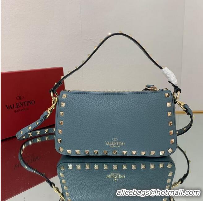 Buy Discount VALENTINO Origianl leather shoulder bag V4700 blue