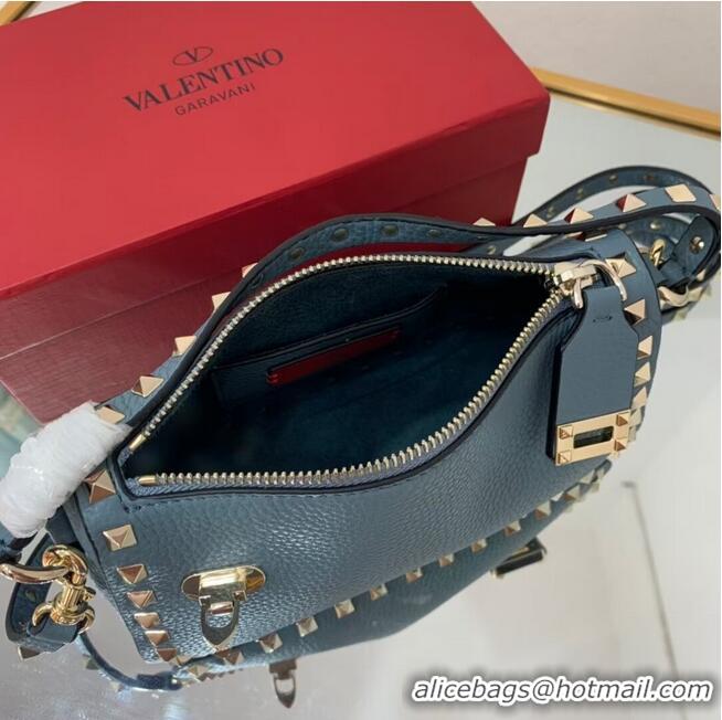 Buy Discount VALENTINO Origianl leather shoulder bag V4700 blue