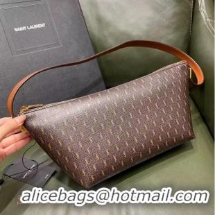 Buy Classic Yves Saint Laurent Canvas Shoulder Bag Y687490 Brown