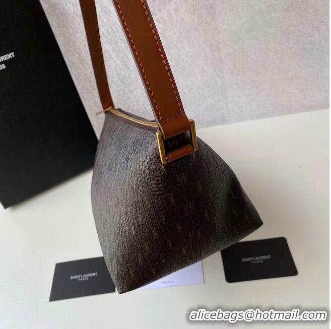 Buy Classic Yves Saint Laurent Canvas Shoulder Bag Y687490 Brown