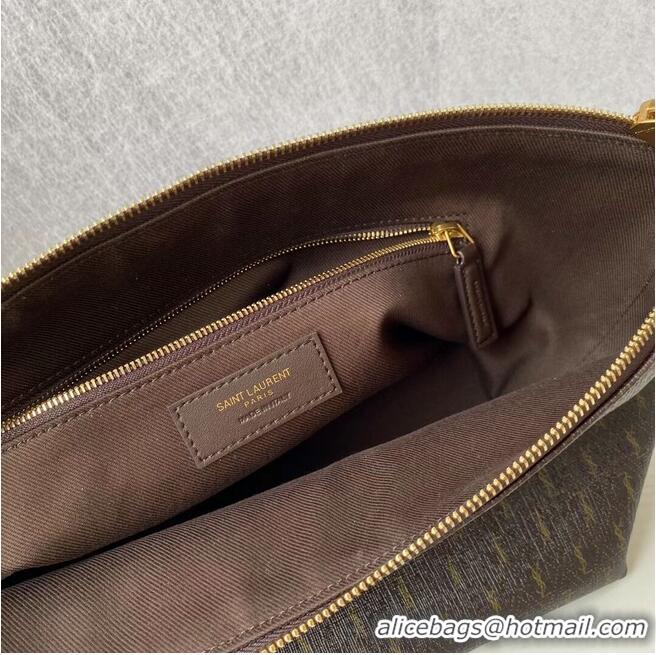 Buy Classic Yves Saint Laurent Canvas Shoulder Bag Y687490 Brown