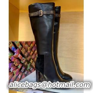 Top Grade Louis Vuitton Original Leather High Boots with Buckle Strap LV8903 2020