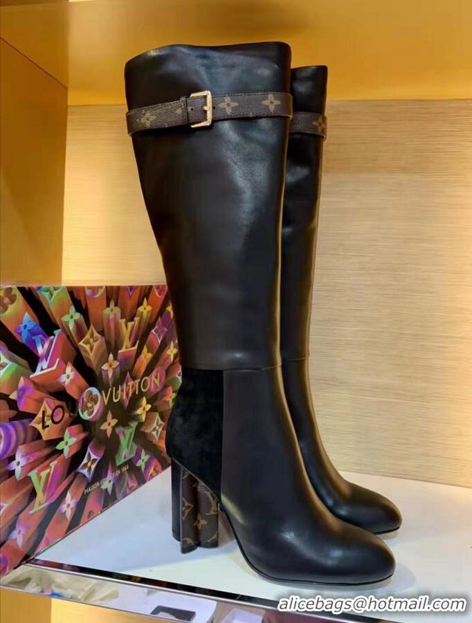 Top Grade Louis Vuitton Original Leather High Boots with Buckle Strap LV8903 2020