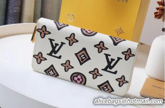 Fashion Luxury Louis Vuitton ZIPPY WALLET M80683 Beige