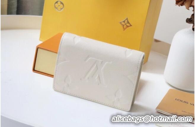 Cheapest Louis Vuitton GUSSETED CARD HOLDER M80754 Beige