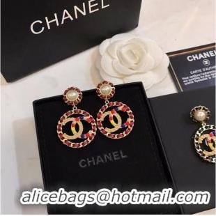 Shop Super Quality Chanel Earrings CE6791 Red