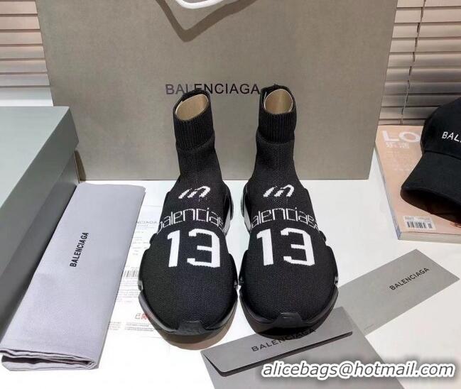 Best Grade Balenciaga Speed Knit 13 Sock Short Boots 060821 Black