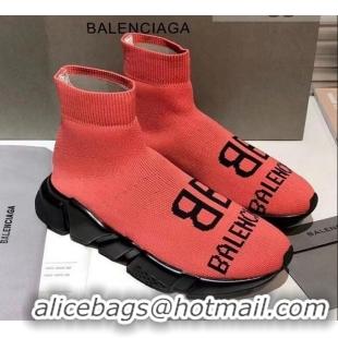 Low Price Balenciaga Speed Knit 13 Sock Short Boots 060821 Pink