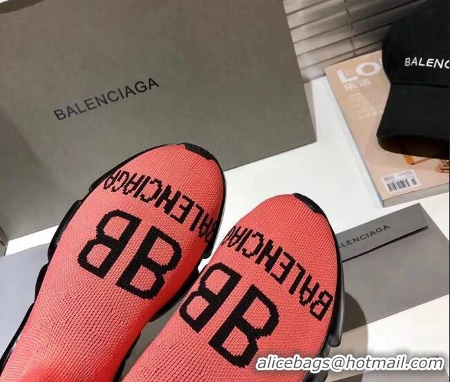 Low Price Balenciaga Speed Knit 13 Sock Short Boots 060821 Pink