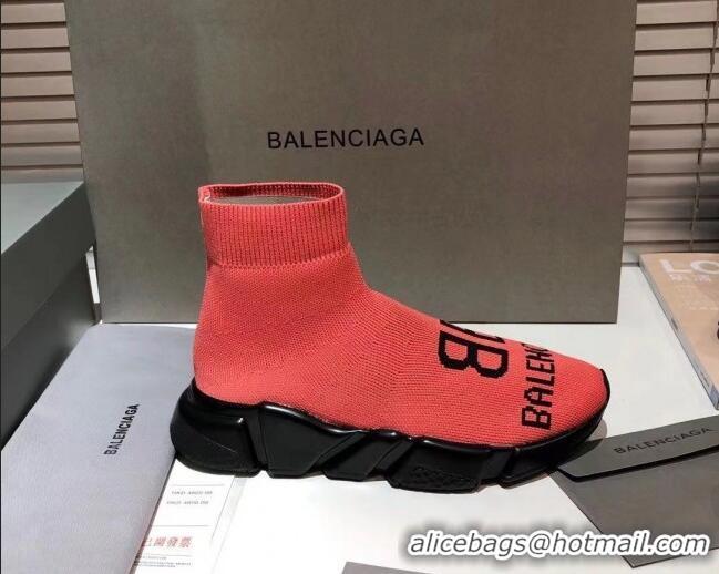 Low Price Balenciaga Speed Knit 13 Sock Short Boots 060821 Pink