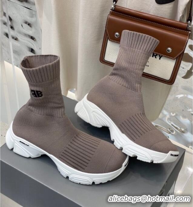 Good Quality Balenciaga Speed Knit 13 Sock Short Boots 060821 Grey