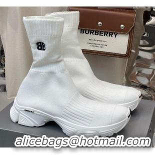 Grade Quality Balenciaga Speed 3.0 Knit Sock Short Boots 060825 White