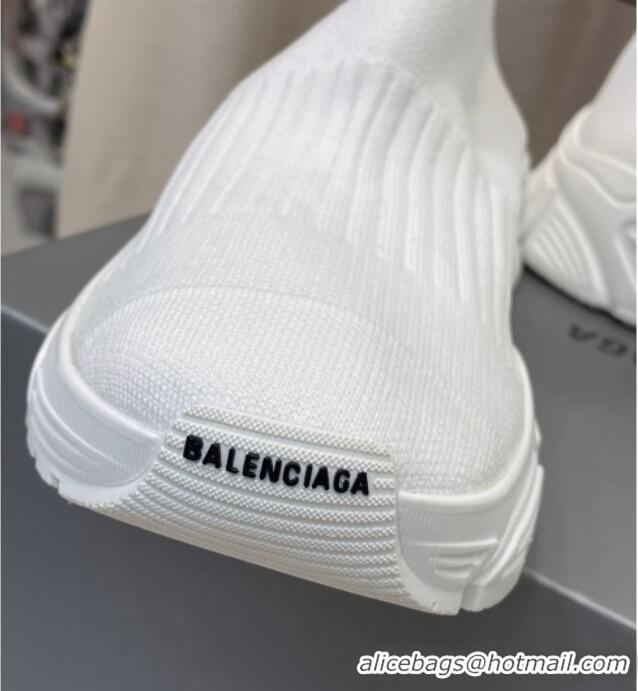 Grade Quality Balenciaga Speed 3.0 Knit Sock Short Boots 060825 White