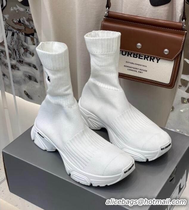 Grade Quality Balenciaga Speed 3.0 Knit Sock Short Boots 060825 White