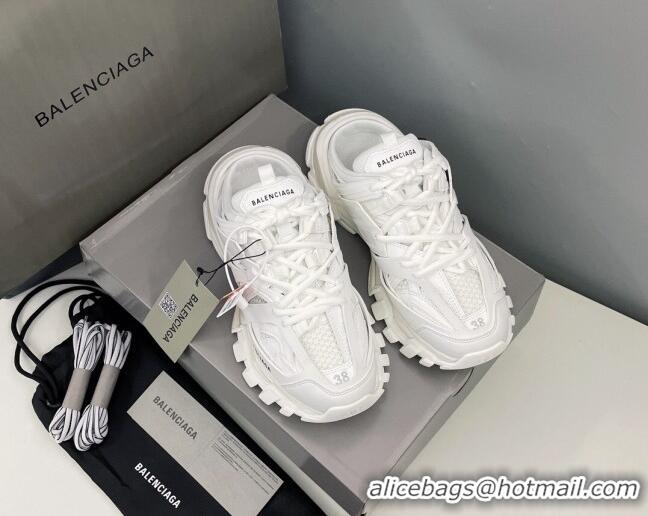 Perfect Balenciaga Track Mules in Mesh and Nylon 071224 All White