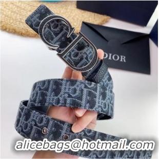 Promotional DIOR-ID BELT Canvas 35 MM B0111UM Blue