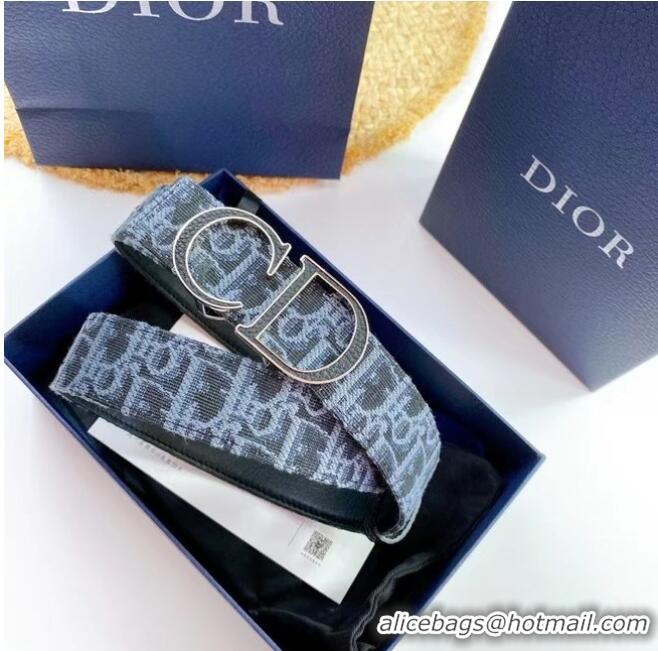 Promotional DIOR-ID BELT Canvas 35 MM B0111UM Blue