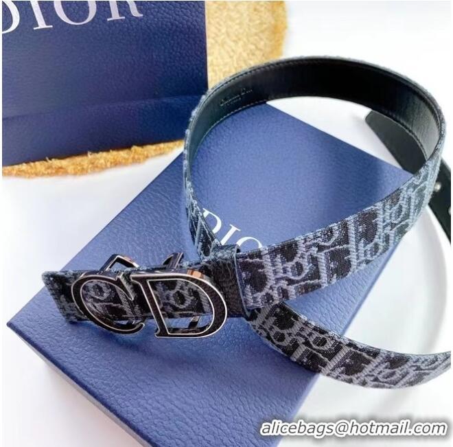 Promotional DIOR-ID BELT Canvas 35 MM B0111UM Blue