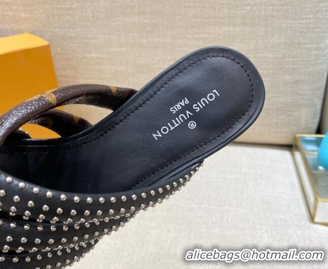 Super Quality Louis Vuitton Revival Flat Mules 070611 Black