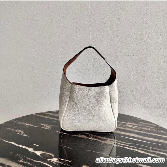 Top Quality Prada Deer Skin Bag Tote 1BC127 White