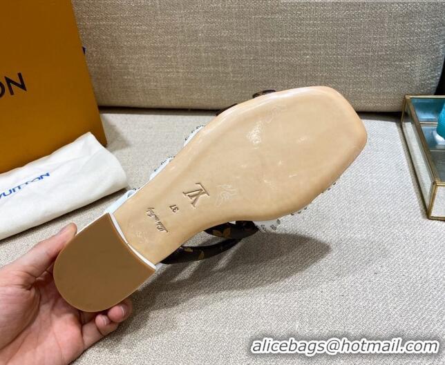 Top Sale Louis Vuitton Revival Flat Mules 070611 White