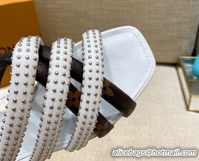 Top Sale Louis Vuitton Revival Flat Mules 070611 White