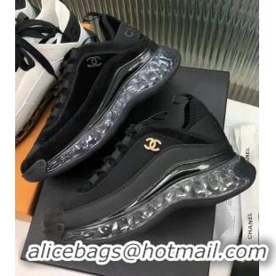 Buy Discount Chanel Top Quality Sneakers G37128 Black 2021