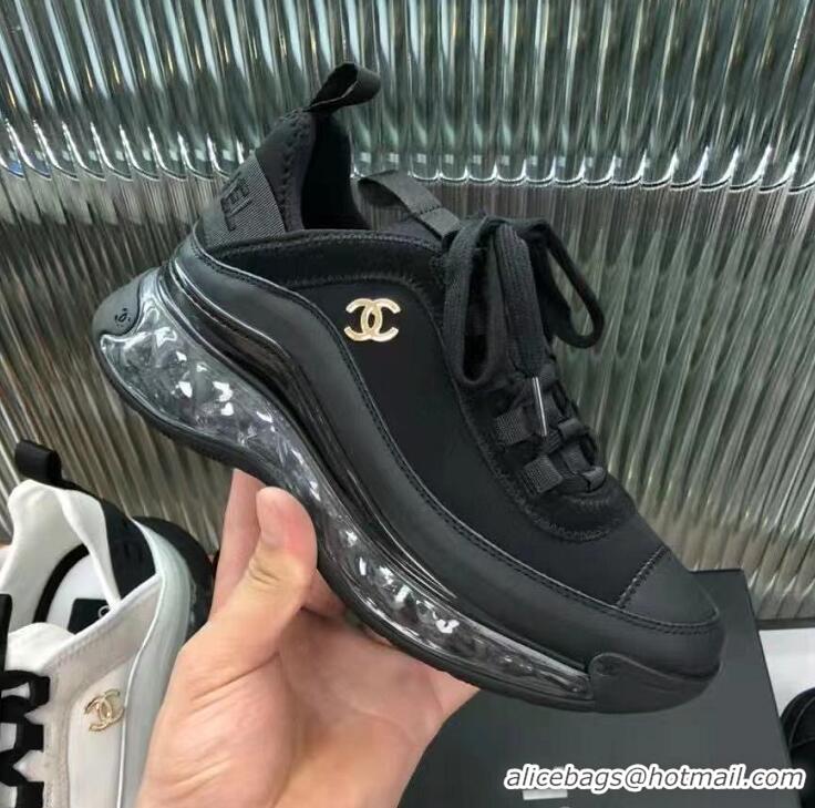 Buy Discount Chanel Top Quality Sneakers G37128 Black 2021