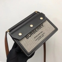 Luxury Cheap BurBerry Shoulder Bag 80146 black&brown