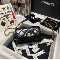 Shop Grade Chanel Flap Shoulder Bag Original leather AS9957 black