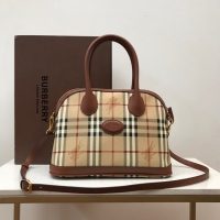 Classic Hot BurBerry Leather Shoulder Bag 81125 brown