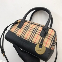 Charming BurBerry Leather Shoulder Bag 90111 black