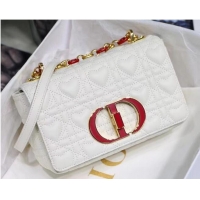 Buy Cheap SMALL DIORAMOUR DIOR CARO BAG Latte Cannage Calfskin with Heart Motif M9241WN