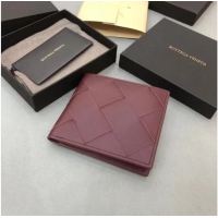 Good Quality Bottega Veneta BI-FOLD WALLET 649603 Burgundy