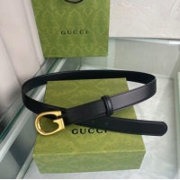 Stylish Classic Gucci Thin belt with G buckle 655567 leather