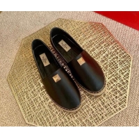 Top Quality Valentino Roman Stud Espadrilles 022610 Black