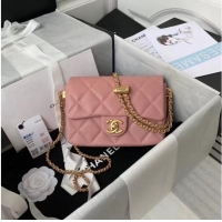 Cheapest Chanel Flap Shoulder Bag Original leather AS2855 pink