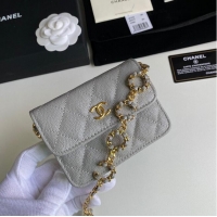 Buy Discount Chanel WOC Belt Bag Original Caviar Leather 2306 Gray