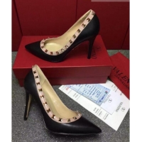 Most Popular Valentino Rockstud Matte Lambskin Pumps 9.5cm 082080 Black