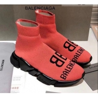 Low Price Balenciaga Speed Knit 13 Sock Short Boots 060821 Pink