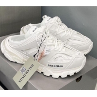 Perfect Balenciaga Track Mules in Mesh and Nylon 071224 All White