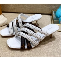 Cute Louis Vuitton Revival Mules 5.5cm 070606 White 2021