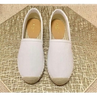 Shop Louis Vuitton Monogram Denim Espadrilles 070874 White