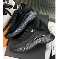 Buy Discount Chanel Top Quality Sneakers G37128 Black 2021