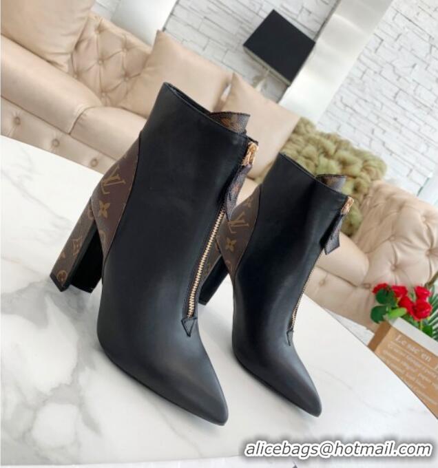 Top Quality Louis Vuitton Matchmake Zip Short Boots 080979 Black