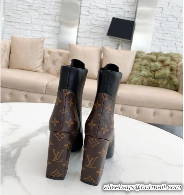 Top Quality Louis Vuitton Matchmake Zip Short Boots 080979 Black